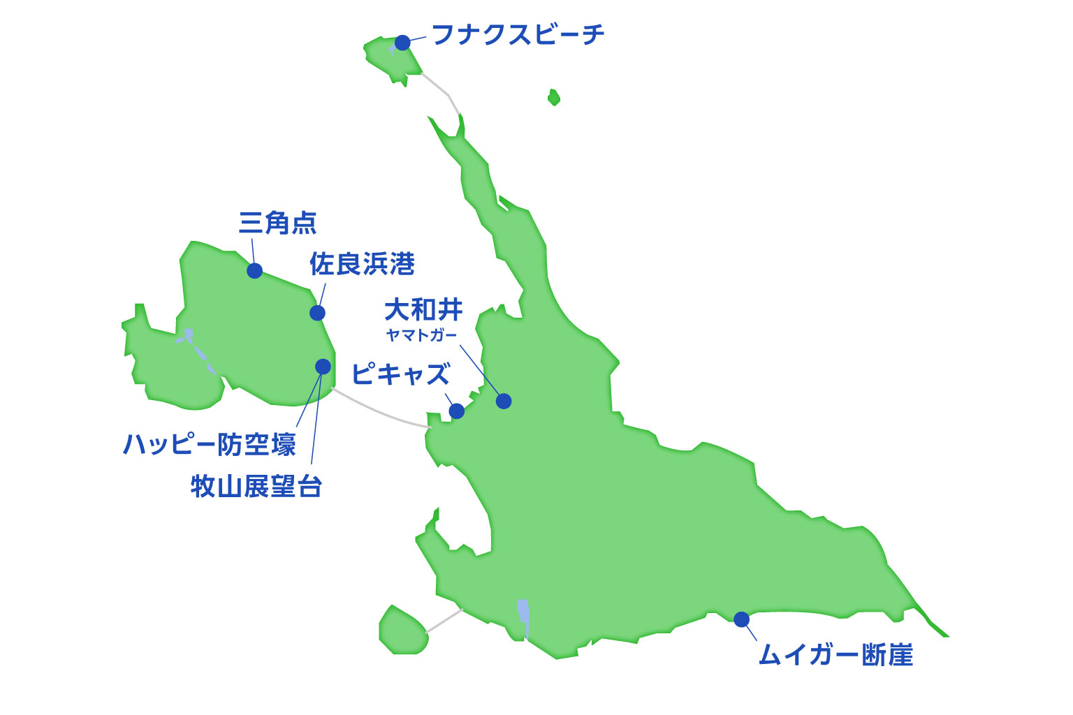 宮古島の隠れた絶景スポットマップ